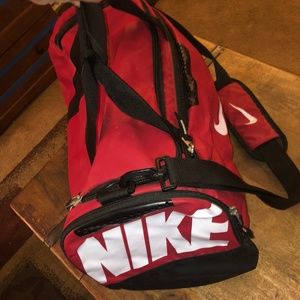 Nike Brasilia Medium Red Duffel Bag